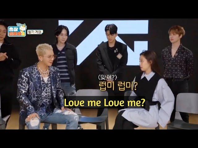 [YG FAMILY] JENNIE MINO : LOVE ME LOVE ME - Game Choose Song Title #jennie #mino #loveme #blackpink