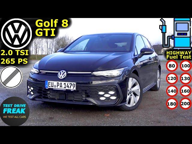 2024 VW Golf 8 GTI Facelift 265 PS  Test Drive, Fuel Consumption & Performance