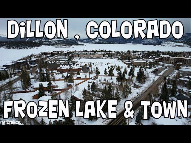 Dillon Colorado 4K / Frozen Lake & Town  (DJI Mavic Air 2S Drone Footage) Beautiful Colorado!!!