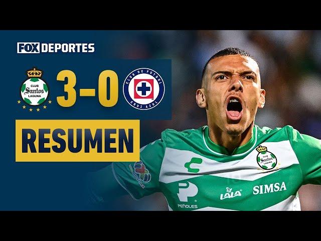  SANTOS GOLEÓ A LA MÁQUINA  | Santos 3 - 0 Cruz Azul | HIGHLIGHTS | #FOXLigaMX