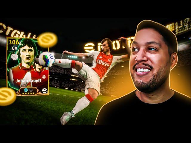 COMO EU CONSEGUI GANHAR O NOVO CRUYFF 106 DE OVERALL ??? - EFOOTBALL 2025