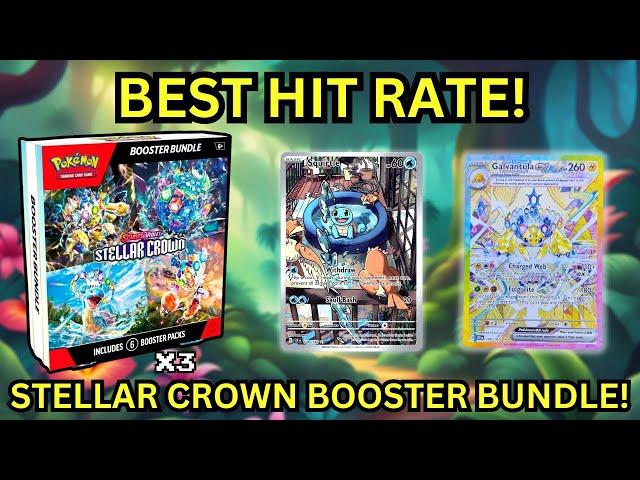 POKEMON STELLAR CROWN BOOSTER BUNDLE REVIEW! (Nice Hits!)