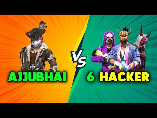 6 Hacker Pro Player vs Ajjubhai Best Clash Squad Gameplay - Garena Free Fire - Total Gaming.