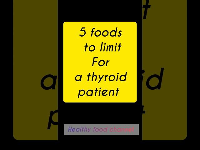 if you have hypothyroidism, limit these foods (EPISODE #3)#shortsfeed #thyroid #shorts #trending