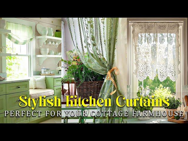 50+ BEST KITCHEN CURTAIN Ideas for a Cozy Small Cottage Farmhouse