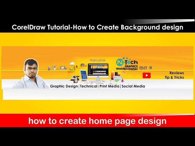 how to create logo design in coreldraw | CorelDraw Tutorial - How to Create Abstract Background desi