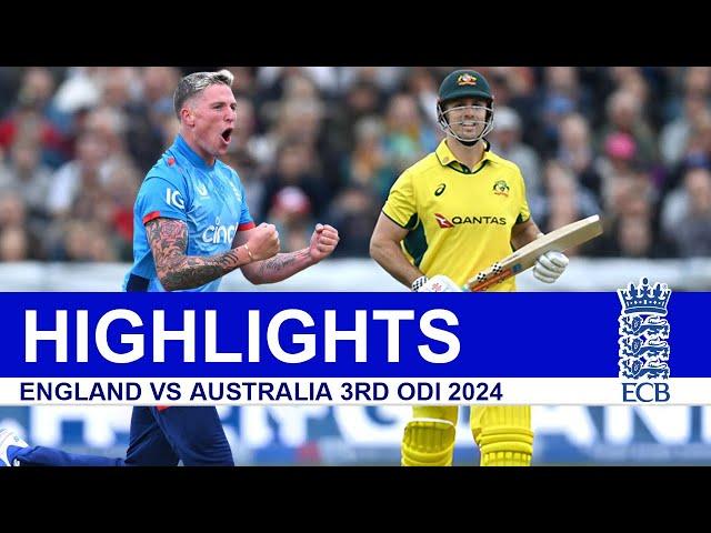 ENGLAND VS AUSTRALIA 3RD ODI 2024 MATCH HIGHLIGHTS | ENG VS AUS