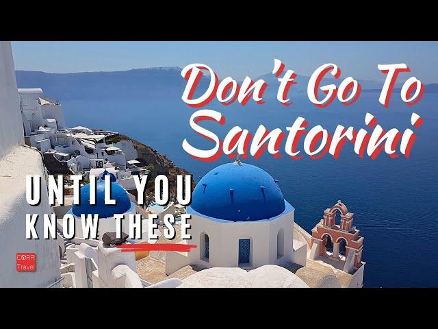 THE Know BEFORE You Go Santorini Greece Travel Guide  for First Time in Santorini Planning