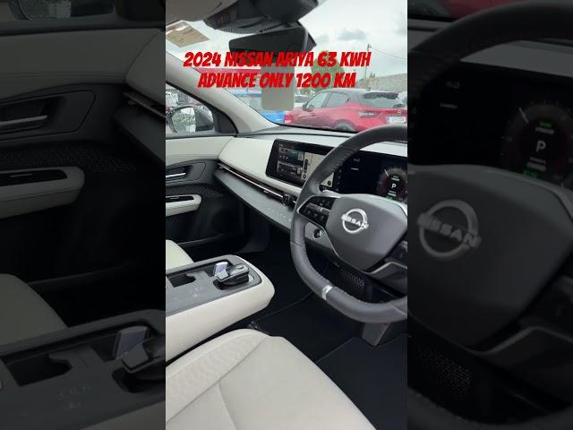 2024 Nissan Ariya 63 kWh Advance in Gunmetal Grey with only 1200 km
