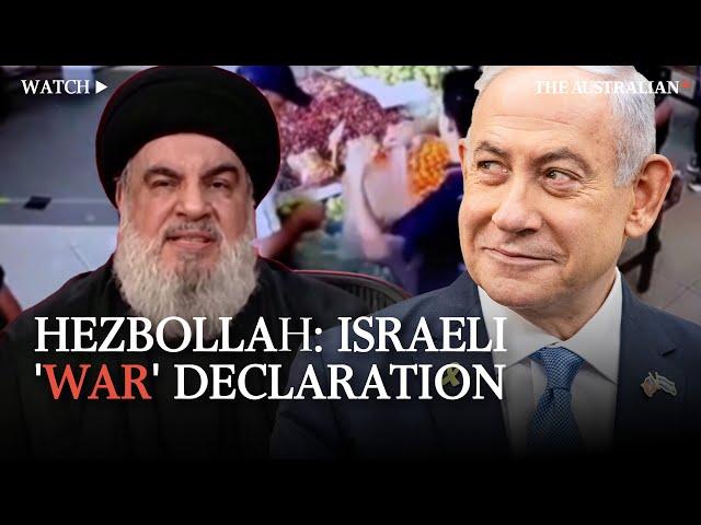 'Declaration of war': Hezbollah leader on the Israeli strike on communication systems