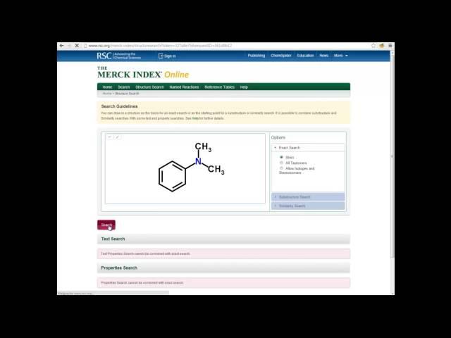 The Merck Index Online video tutorial - Introduction