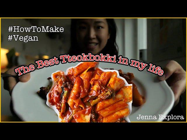 ESP&KR SUB) The Best Vegan Tteobokki Recipe I've ever tried! | 내가 해본 떡볶이 중에서 역대급...!