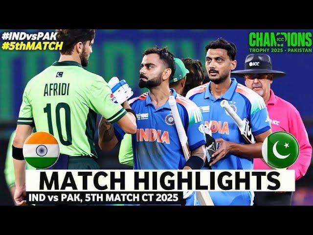 champion trophy 2025| Pakistan vs India | Full Match Highlights |today highlight in vs pak