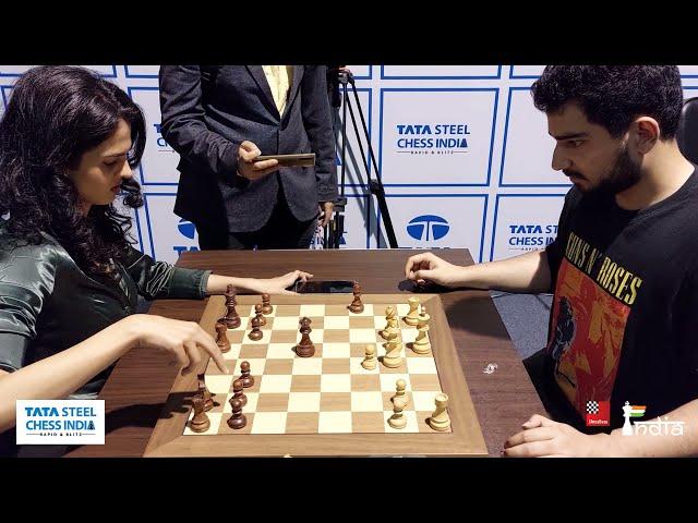 Samay Raina vs Tania Sachdev, Epic over the Board Bullet Match + Push-up Challenge