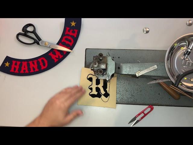 Making a Chenille Letter Patch on a Vintage Chain Stitch Embroidery machine