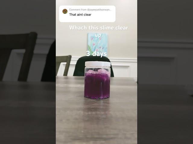 Watch this slime clears up #satisfying #slime #satisfyingvideo #slimevideo #calming #makingslime