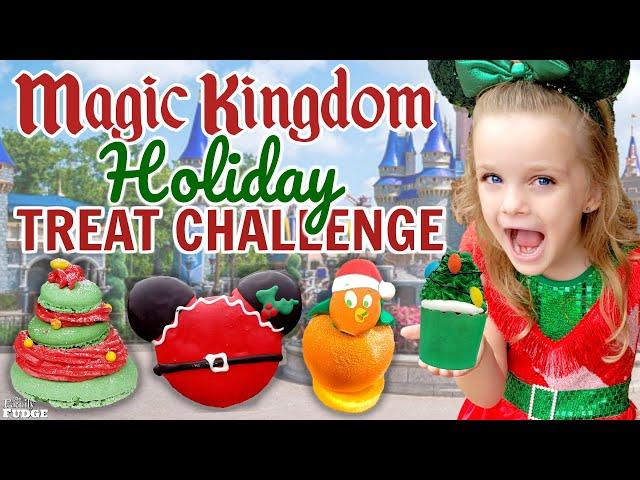 Ultimate Christmas Magic Kingdom Food Challenge: Trying 10 Disney Treats