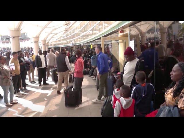 Passengers stranded, flights canceled due to strike at Jomo Kenyatta Airport