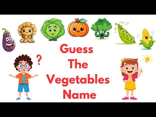 GUESS VEGETABLES NAME for Toddlers | Learning videos for kids |First words for babies |English vocab