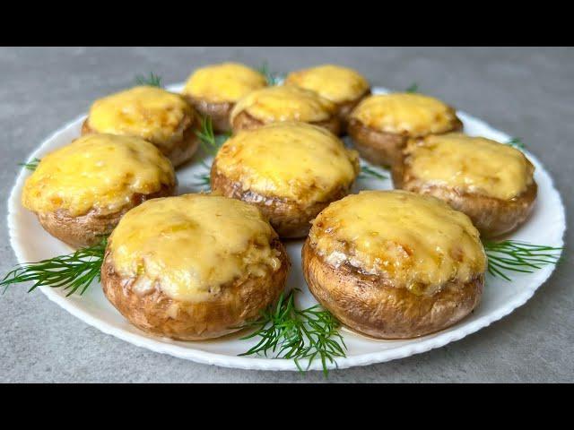 Фаршированные Шампиньоны с Сыром в Духовке / Грибы с Фаршем / Stuffed Champignons