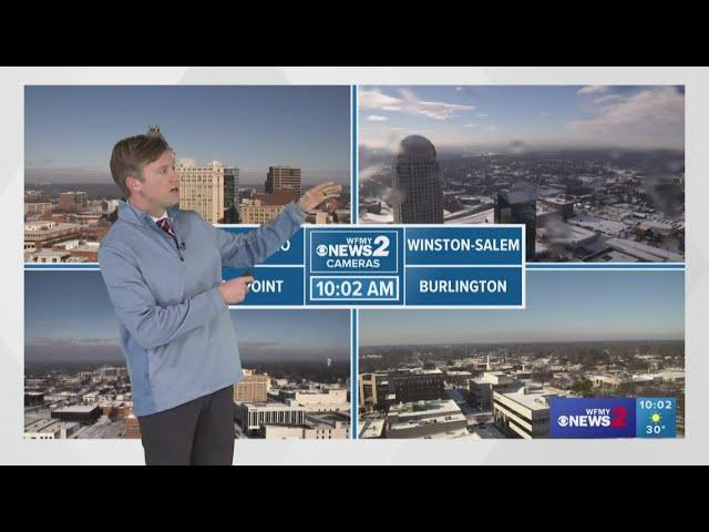 Saturday Winter Weather Update (10 a.m.) | WFMY News 2 talks about current snow, ice, and road condi