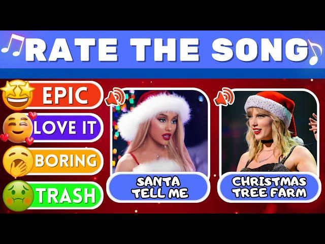 CHRISTMAS QUIZ: Rate the popular Christmas Songs  | Music Quiz