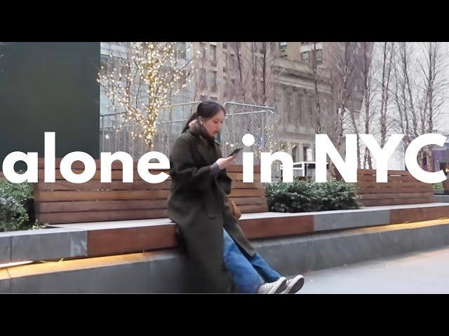 alone in new york vlog solo trip and exploring the city