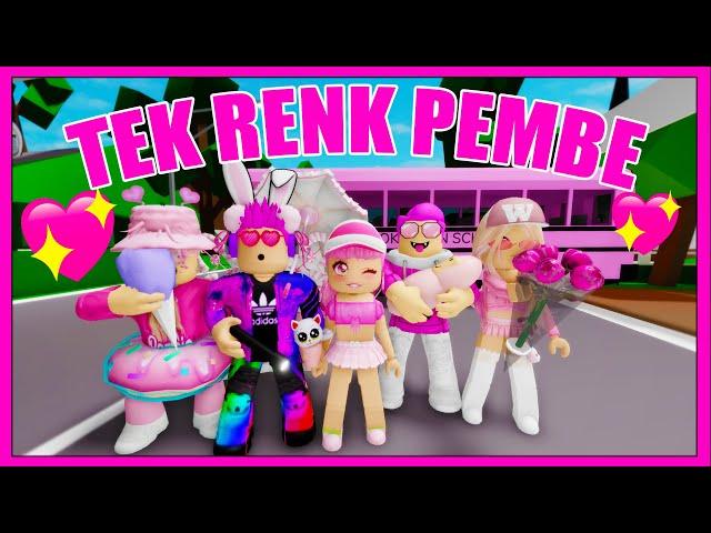 BROOKHAVEN TEK RENK CHALLENGE PEMBE  ROBLOX KÜBRA NİSA