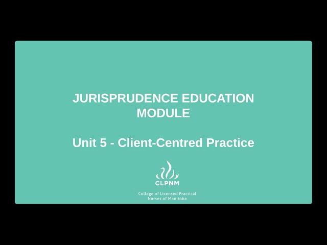 CLPNM Jurisprudence: Unit 5