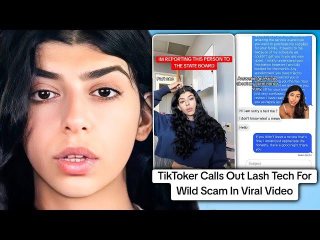 TikToker Calls Out Lash Tech After Viral Scam