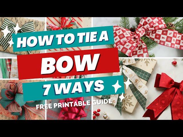 How to Tie a Perfect Bow with Ribbon - Seven Ways