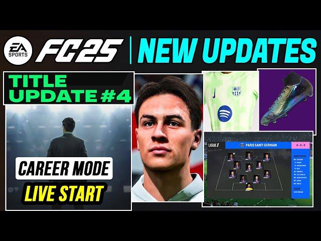 EA FC 25 NEWS | NEW Updates, Fixes, Real Faces & Career Mode Additions 