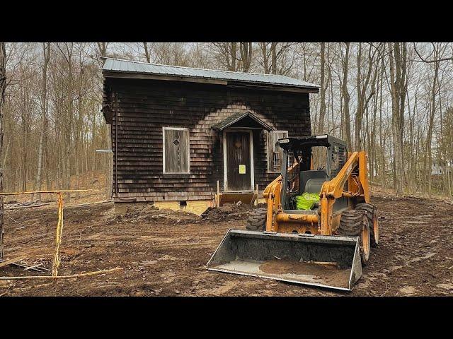 Saving the Abandoned Cabin from COLLAPSE - NEW FOUNDATION! Episode 7