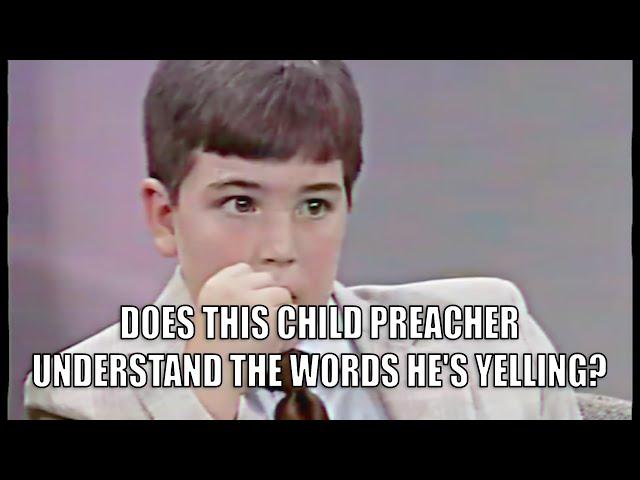 Does This Child Preacher Understand the Words He's Yelling?  - The Oprah Winfrey Show