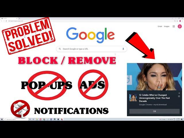 How to Stop / Disable Pop Up ADS, Notifications on Google Chrome | Remove / Block Pop-Up ADS (2021)