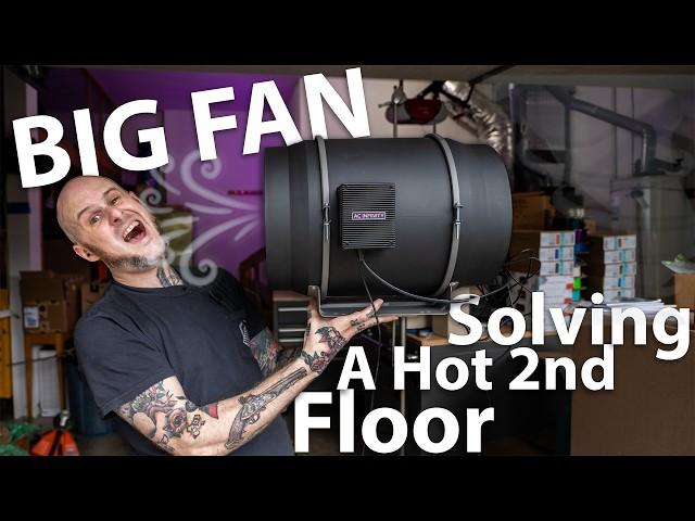 Office Build Begins: Solving 2nd Floor Heat w/ AC Infinity T12 fan!