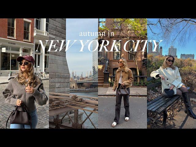 NEW YORK VLOG | shopping in soho, best food spots & exploring NYC in autumn