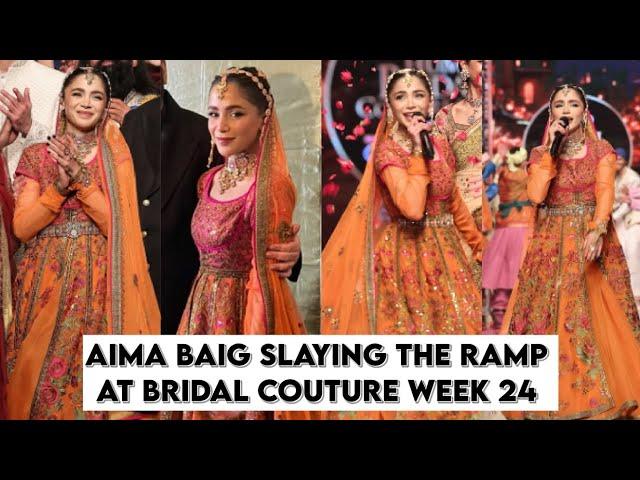 Aima Baig Ramp Walk at Bridal Couture Week 24 #aimabaig #bcw