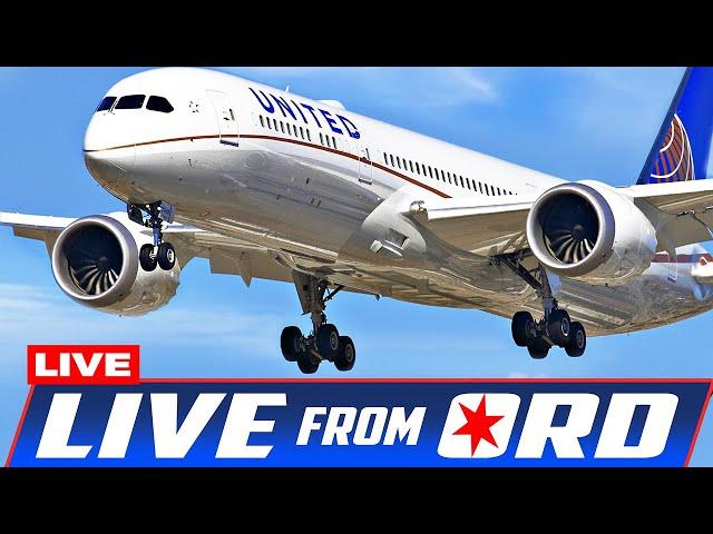 LIVE at CHICAGO O'HARE INTERNATIONAL AIRPORT | SIGHTS and SOUNDS of PURE AVIATION | PLANE SPOTTING