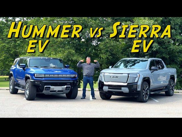 They Both Have a GMC Badge, But the New Sierra EV Is NOT AT ALL Like the Hummer EV!