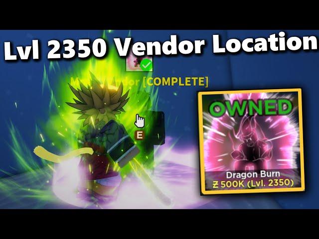 Lvl 2350 Secret Vendor Location & Moves In Dragon Soul