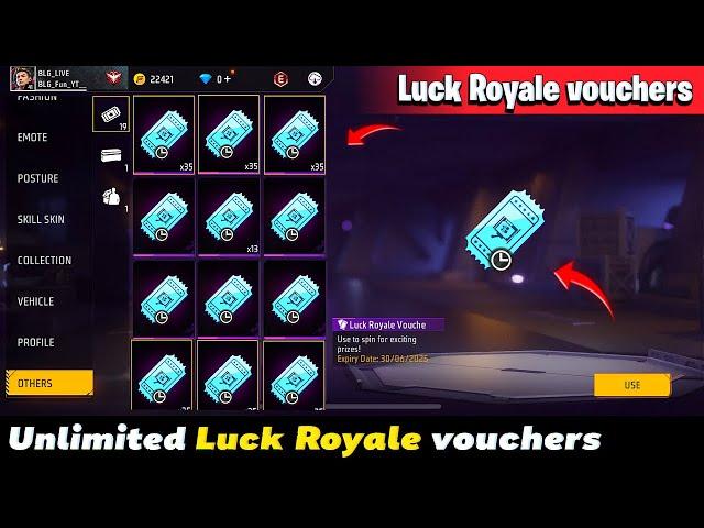 How to get Unlimited Luck Royale Vouchers in Free Fire | Free Unlimited Luck Royale Voucher kaise le