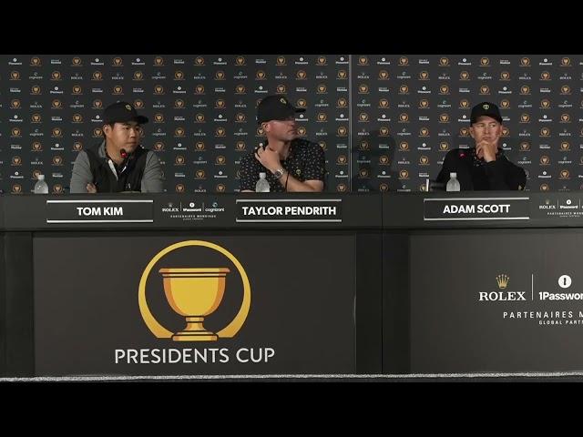 International Team Thursday Flash Interview 2024 Presidents Cup · Fourball