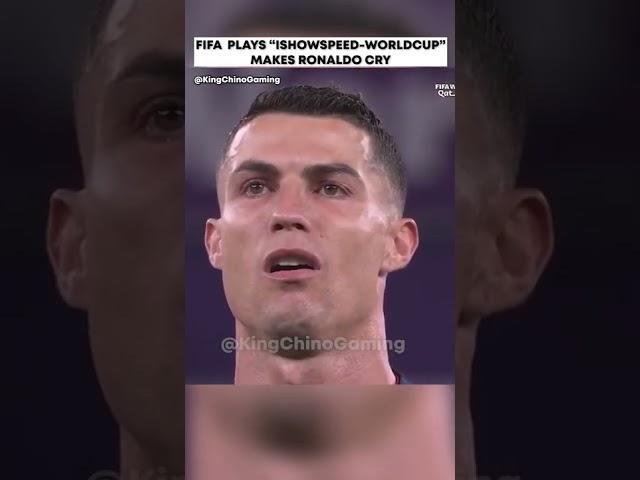 FIFA PLAYS @IShowSpeed -WORLDCUP SONG. MAKES RONALDO CRY #ronaldo #ishowspeed #worldcup