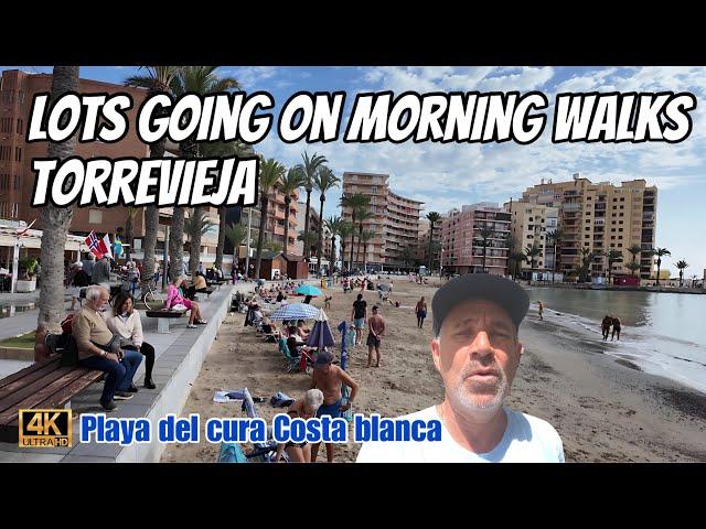 Torrevieja ️ walking tour playa del cura promenade  November 2024  Costa Blanca spain 