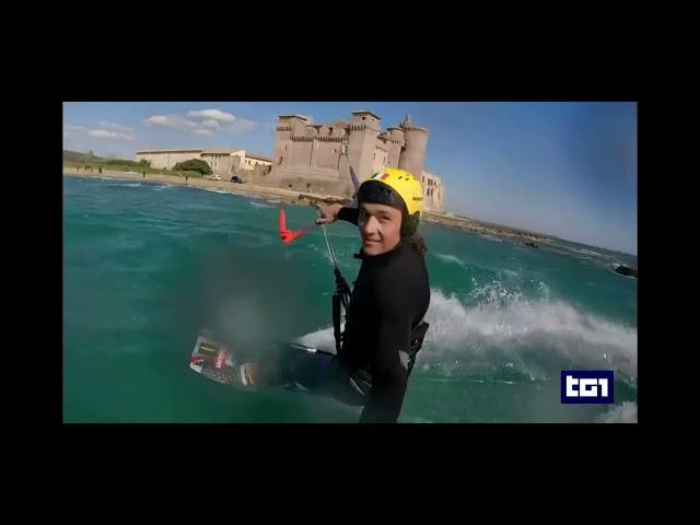 Tg1 Andrea Principi - kitesurf 2023