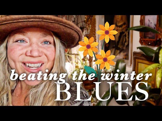 Beating the Winter Blues -- Goodwill thrifting, cozy cottage decorating, + a fun DIY project