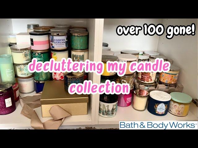 Decluttering my entire candle collection - Bath and body works