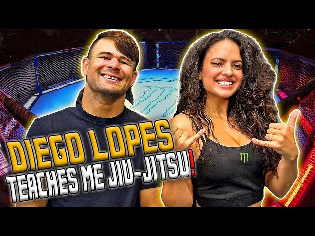 Diego Lopes teaches me Jiu-Jitsu ahead of his fight vs Brian Ortega | UFC 303