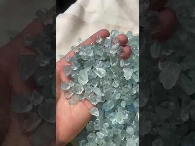 1 kg parcel of natural mix quality rough aquamarine  #gemstone